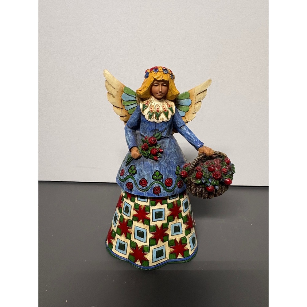 Jim Shore Heartwood Creek‎ Angel Figurine C105169 Summer Bounty 2002 7 Inch